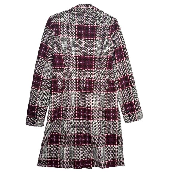 CABI SOVEREIGN PLAID CHIC TRENCH COAT CLEAN GIRL MODERN VSCO SMALL - Picture 4 of 13